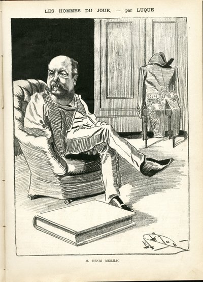 マニュエル・ルク（1854-1919）が「La Caricature」（1880年）に描いたもの。 作： Manuel Luque