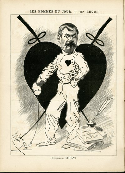 La Caricature』（1880年）に掲載されたマニュエル・ルケ（1854-1919）のイラスト 作： Manuel Luque