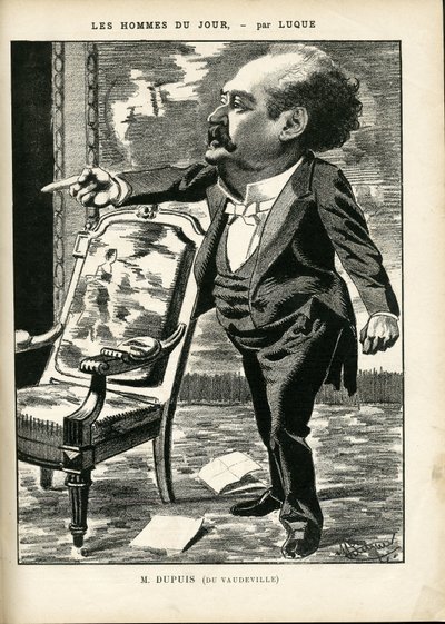 La Caricature』（1880年）に掲載されたマニュエル・ルケ（1854-1919）のイラスト 作： Manuel Luque
