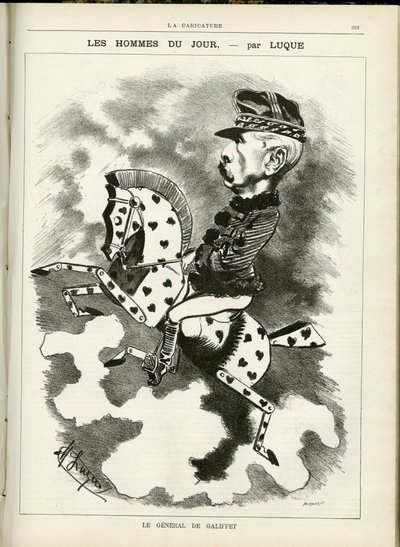 La Caricature』（1880年）に掲載されたマニュエル・ルケ（1854-1919）のイラスト 作： Manuel Luque