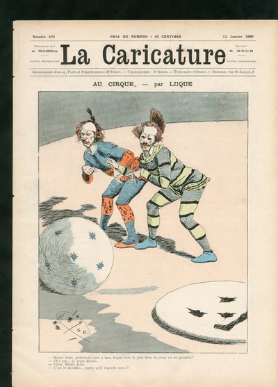 La Caricature（1880年 作： Manuel Luque