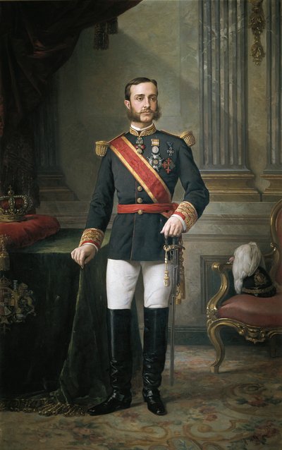 アルフォンソ12世の肖像（Alfonso XII 作： Manuel Ojeda y Siles