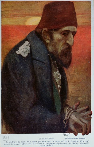スルタンアブドアルハミドII（1842-1918）1909 作： Manuel Orazi