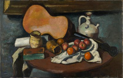 ギターのある静物、1920年代。 作： Manuel Ortiz de Zárate