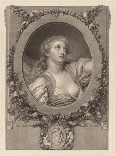 優しい欲望 作： Manuel Salvador Carmona after Jean Baptiste Greuze