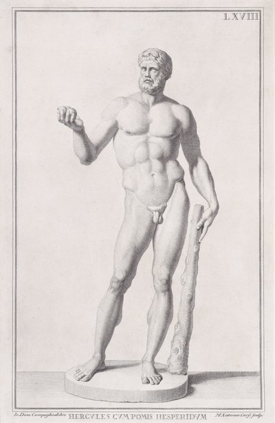 ヘラクレスの像、1734 年。 作： Marc