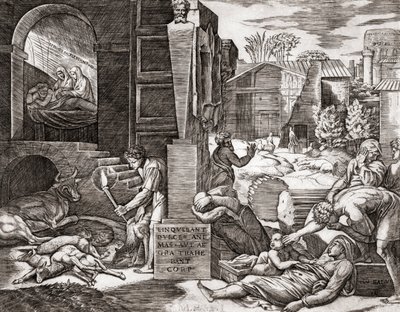 疫病」（彫刻 作： Marcantonio (after) Raimondi