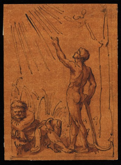 太陽と地球の寓話 作： Marcantonio Raimondi