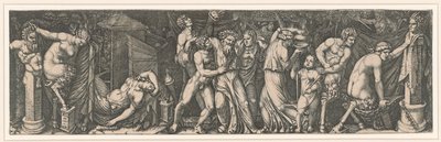 バッカナリア、1510～1511年頃。 作： Marcantonio Raimondi