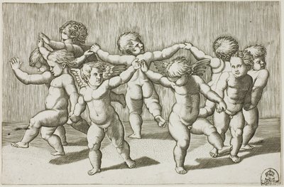 キューピッドの踊り 作： Marcantonio Raimondi