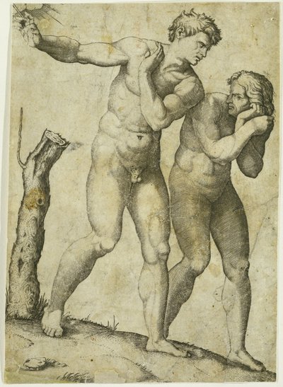 楽園からの追放 作： Marcantonio Raimondi