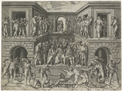 セントローレンスの殉教 作： Marcantonio Raimondi