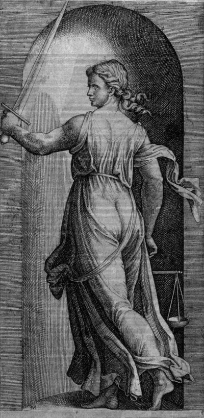 正義 作： Marcantonio Raimondi