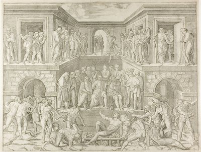 セントローレンスの殉教 作： Marcantonio Raimondi