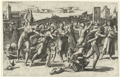 無辜の虐殺 Kindermoord te Betlehem 作： Marcantonio Raimondi
