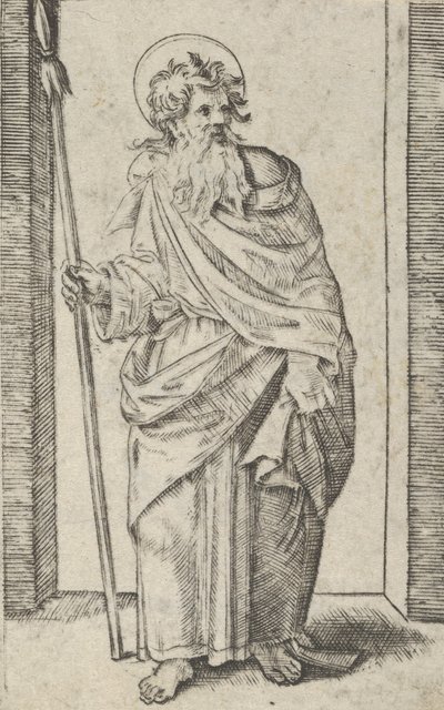 聖マティアス 1500-1534年頃 作： Marcantonio Raimondi