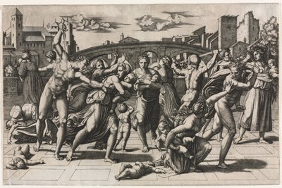 無辜の虐殺 (樅の木なし) 作： Marcantonio Raimondi