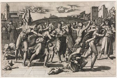 モミの木のない無実の虐殺c。 1513-1515。 作： Marcantonio Raimondi