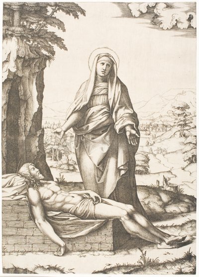 ピエタ 作： Marcantonio Raimondi
