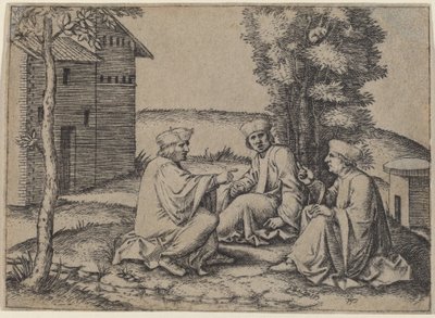 三人の医者 作： Marcantonio Raimondi