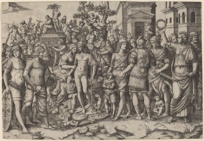 勝利 作： Marcantonio Raimondi, after Jacopo Ripanda
