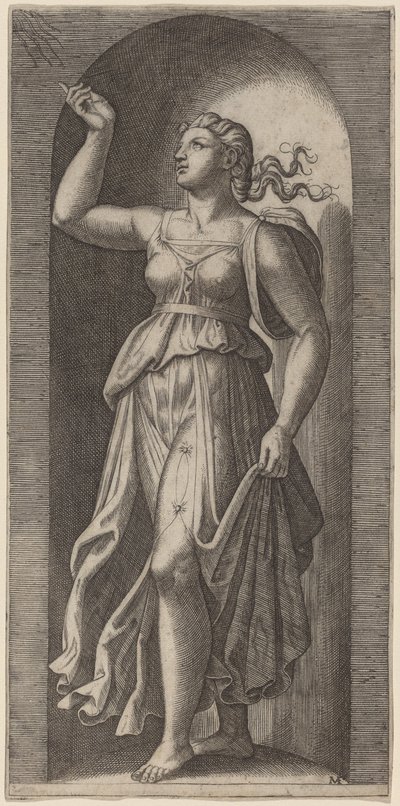 信仰 作： Marcantonio Raimondi after Raphael