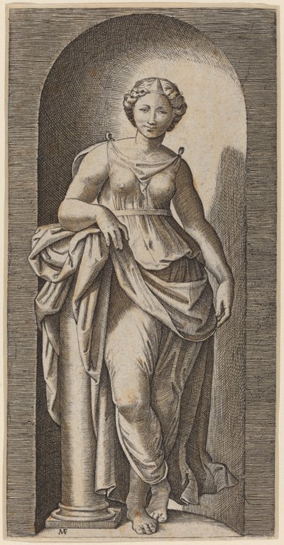 不屈の精神 作： Marcantonio Raimondi after Raphael