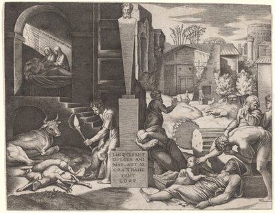 イル・モルベット (ペスト) 作： Marcantonio Raimondi after Raphael