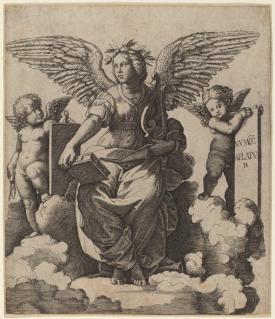 詩 作： Marcantonio Raimondi after Raphael