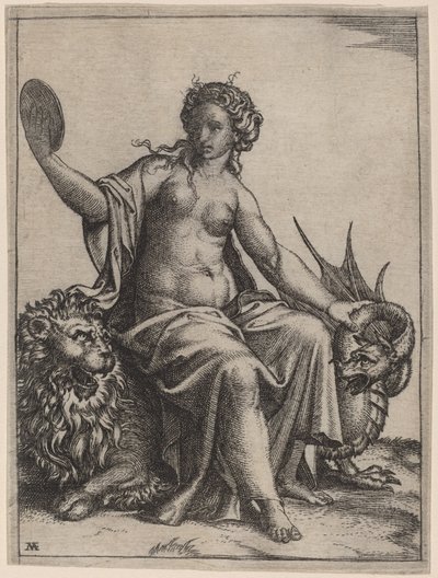 慎重 作： Marcantonio Raimondi possibly after Raphael