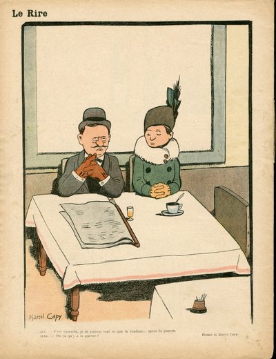 赤い笑い、色で風刺する 作： Marcel Amable O.L. Capy