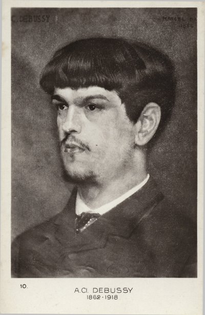 クロード・ドビュッシー、フランスの作曲家（1862-1918） 作： Marcel Andre Baschet