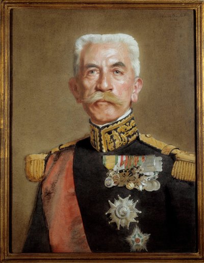 フランスのマレシャル、ユベール・リャウテイの肖像（Louis-Hubert-Gonzalve Lyautey 作： Marcel Andre Baschet