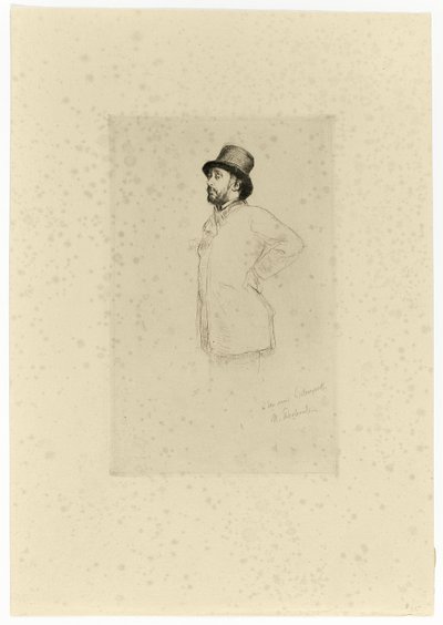 エドガー・ドガ 立っている 作： Marcellin Gilbert Desboutin