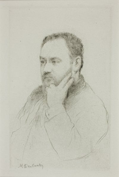 エミール・ゾラの肖像 作： Marcellin Gilbert Desboutin