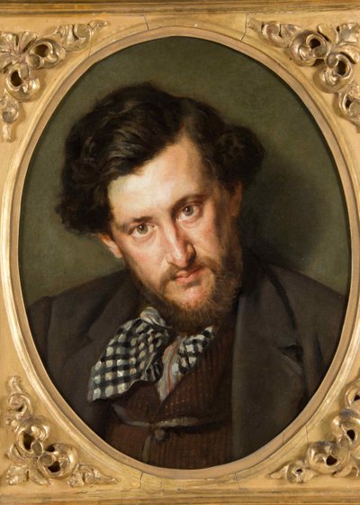 ジョルジュラフェネストレ1837〜1919、1865の肖像。 作： Marcellin Gilbert Desboutin