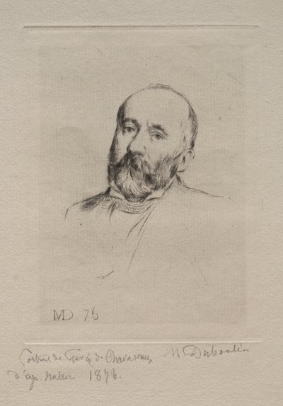 ピュヴィスデシャヴァンヌ、1876年。 作： Marcellin Gilbert Desboutin