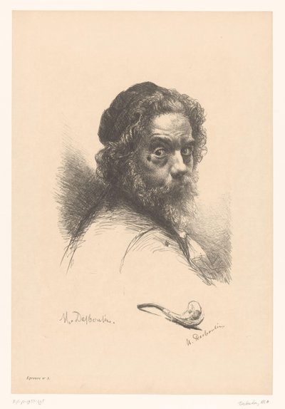 自画像 作： Marcellin Gilbert Desboutin