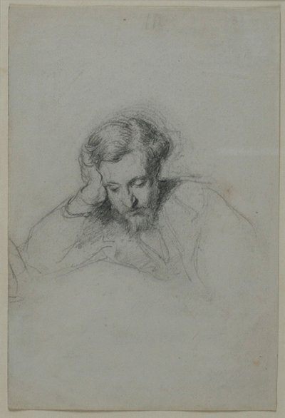 詩人ハインリッヒ・ハイネの肖像 1797-1856, 1853 作： Marcellin Gilbert Desboutins