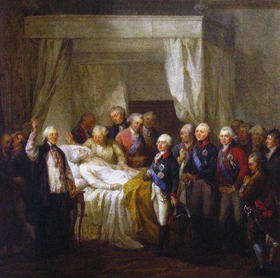 1798年以降のスタニスワフ2世の死8月のポニアトフスキ 作： Marcello Bacciarelli