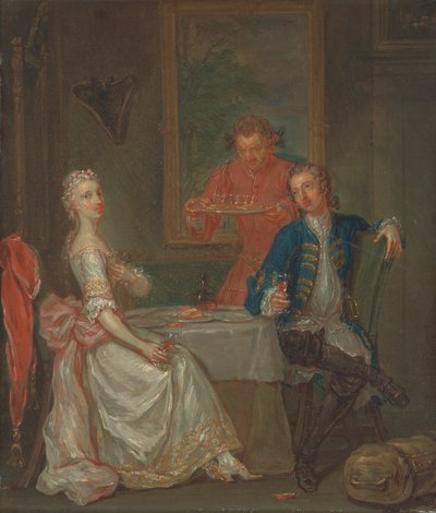 Illallinen keskustelu 作： Marcellus Laroon the Younger