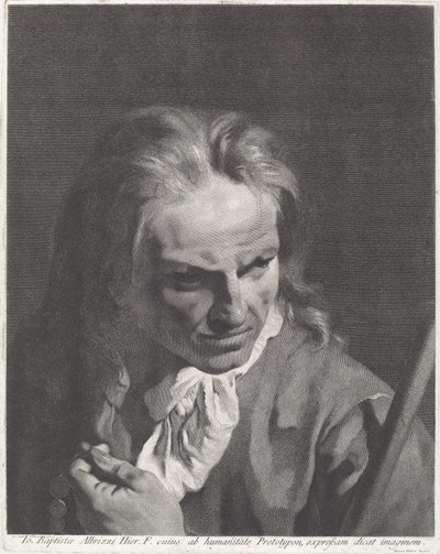 ロザリオを持った紳士巡礼者 作： Marco Alvise Pitteri after Giovanni Battista Piazzetta