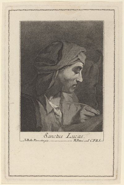 聖ルカ 作： Marco Alvise Pitteri after Giovanni Battista Piazzetta