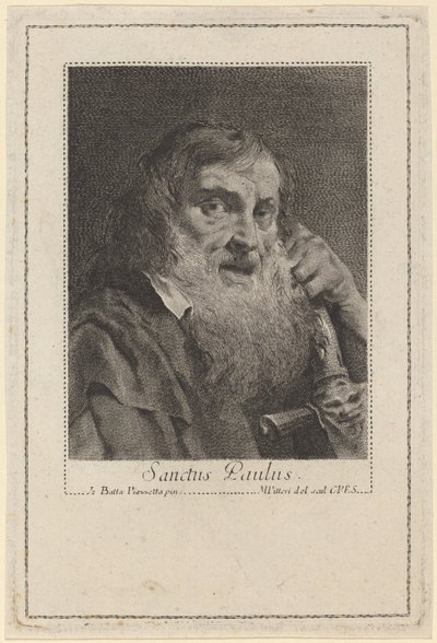 セントポール 作： Marco Alvise Pitteri after Giovanni Battista Piazzetta