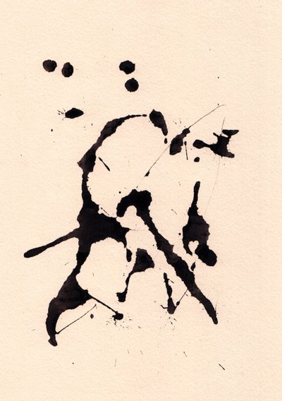 Blot, 2018（紙にインク） 作： Marco Campedelli