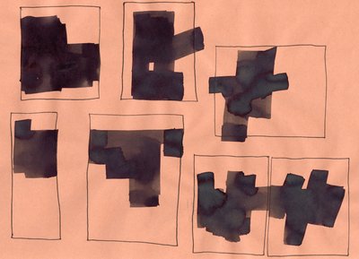 無題、2014年（紙に黒鉛とインク） 作： Marco Campedelli