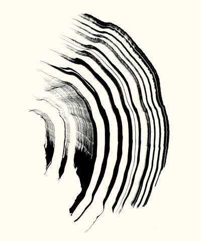 Vibration_01, 2023（紙にインク） 作： マルコ・カンペデッリ
