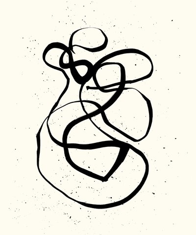 Vibration_03, 2023（紙にインク） 作： Marco Campedelli