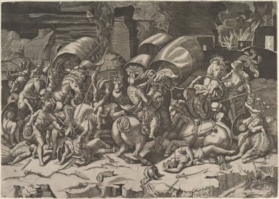 カットラスとの戦い、ca。 1515-27。 作： Marco Dente