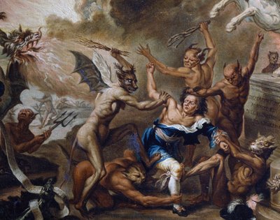 マルコ・マルコラ（1740-1793）作「石の客」、詳細、イタリア 作： Marco Marcola